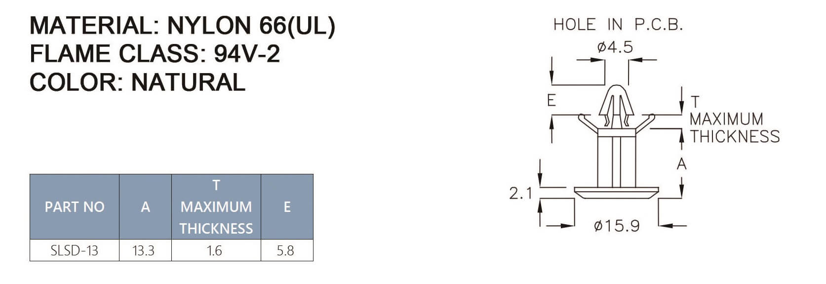  PCB Standoff SLSD-13